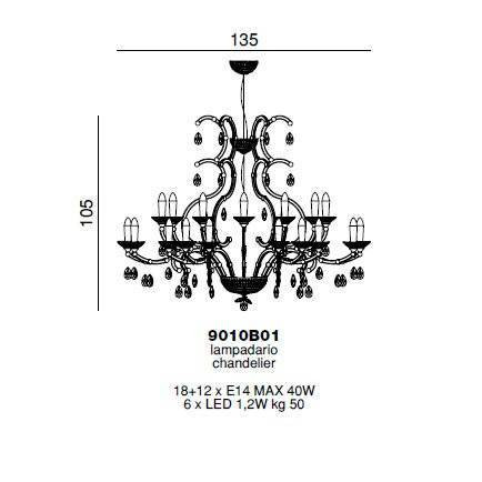 Люстра Beby Group Princess 9010B01 Light gold SW Golden Teak Люстра Beby Group Princess 9010B01 Light gold SW Golden Teak