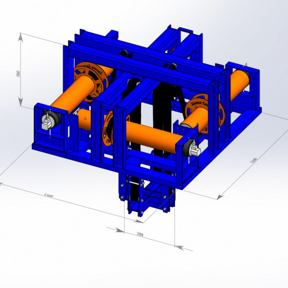 Лифт-система для сверхтяжелых люстр до 3500 кг LIFTEL-Blok Modulniy высота подъема 30 м