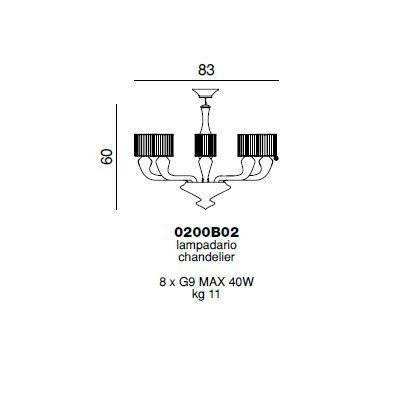 Люстра Beby Group Silver night 0200B02 Light gold Golden Portofino Black Люстра Beby Group Silver night 0200B02 Light gold Golden Portofino Black