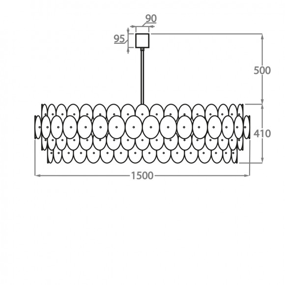 Люстра подвесная Bella Figura Halcyon CL61-XL-150 Люстра подвесная Bella Figura Halcyon CL61-XL-150