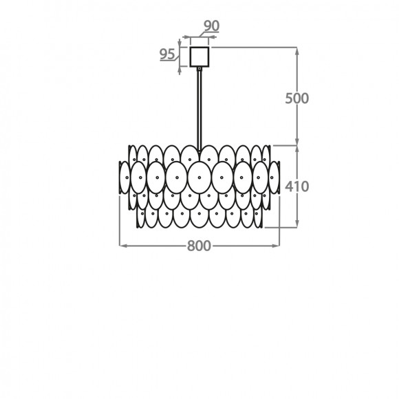 Люстра подвесная Bella Figura Halcyon CL61-XL-150 Люстра подвесная Bella Figura Halcyon CL61-XL-150