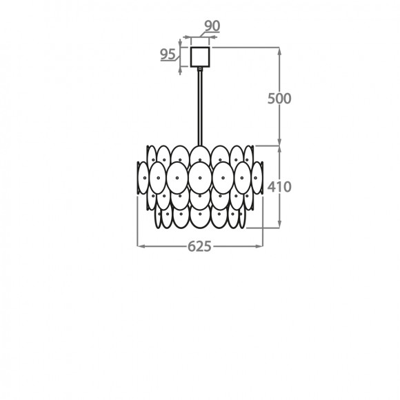 Люстра подвесная Bella Figura Halcyon CL61-XL-150 Люстра подвесная Bella Figura Halcyon CL61-XL-150