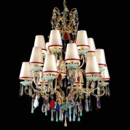 Люстра Beby Group Nuovo Vintage 3318/18 Light gold 264 CUT CRYSTAL