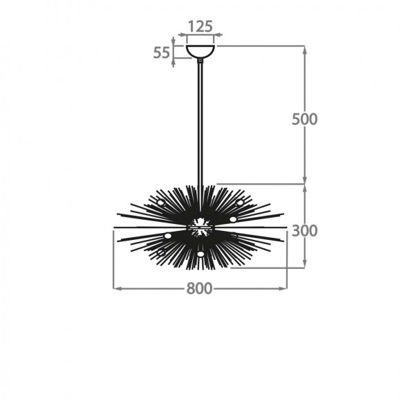 Люстра подвесная Bella Figura Halcyon CL62
