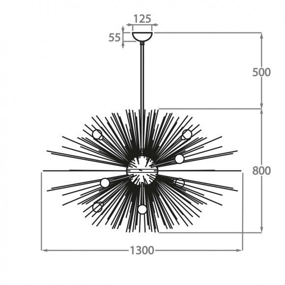 Люстра подвесная Bella Figura Halcyon CL62