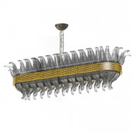 Подвесной светильник Beby Group Milano Deco 8030B05 Light gold Smoked Glass