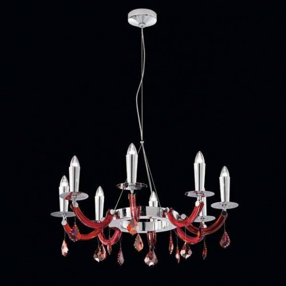 Люстра Beby Group Privilege 0240B02 Chrome Red Sensuelle SW Red Magma Люстра Beby Group Privilege 0240B02 Chrome Red Sensuelle SW Red Magma
