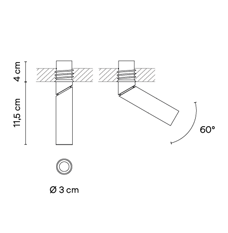 Потолочный светильник Vibia Bind solo 6644 Потолочный светильник Vibia Bind solo 6644