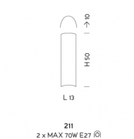 Настенный светильник Sylkom Orseolo 211 Настенный светильник Sylkom Orseolo 211