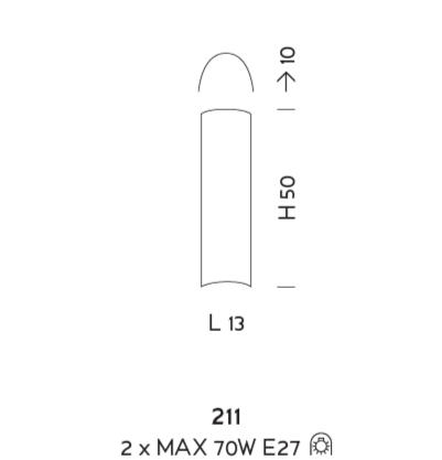 Настенный светильник Sylkom Orseolo 211 Настенный светильник Sylkom Orseolo 211