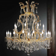 Люстра Beby Group Novecento 980/21+1 Light gold CUT CRYSTAL
