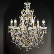 Люстра Beby Group Old style 3302/6 Black gold CUT CRYSTAL