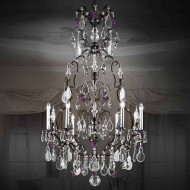 Люстра Beby Group Old style 3327/8 Black matt HALF CUT WITH GLASS FRUITS