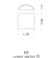 Настенный светильник Sylkom Orseolo 212 Настенный светильник Sylkom Orseolo 212