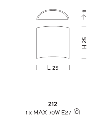 Настенный светильник Sylkom Orseolo 212 Настенный светильник Sylkom Orseolo 212