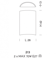 Настенный светильник Sylkom Orseolo 213 Настенный светильник Sylkom Orseolo 213