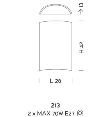 Настенный светильник Sylkom Orseolo 213 Настенный светильник Sylkom Orseolo 213