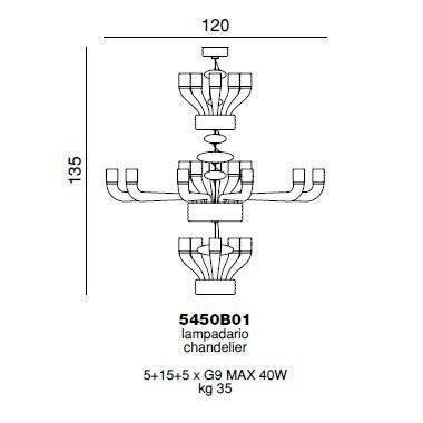 Люстра Beby Group Diadema 5450B01 Chrome Lemon Ice Люстра Beby Group Diadema 5450B01 Chrome Lemon Ice