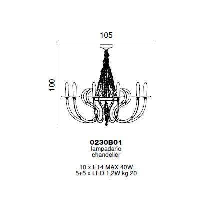 Потолочная люстра Beby Group Crystal rain 0230B01 Light gold SW Golden Teak Потолочная люстра Beby Group Crystal rain 0230B01 Light gold SW Golden Teak