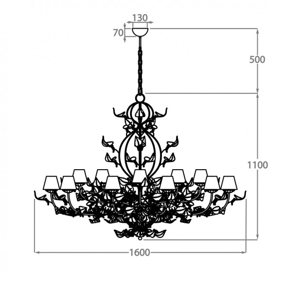 Люстра подвесная Bella Figura Florentine Collection CL67 Люстра подвесная Bella Figura Florentine Collection CL67
