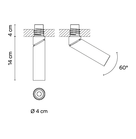 Потолочный светильник Vibia Bind solo 6698 Потолочный светильник Vibia Bind solo 6698