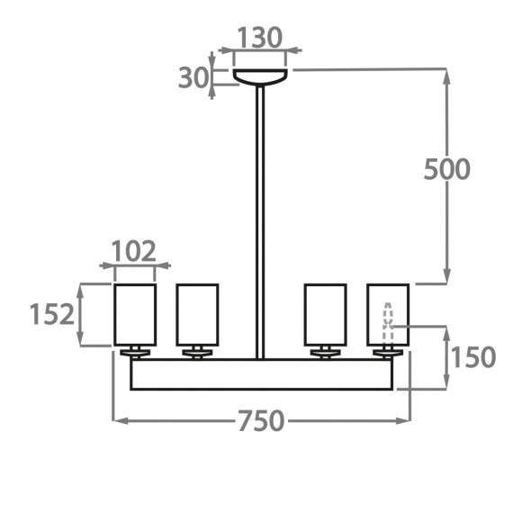 Люстра на штанге Bella Figura Canterbury CL50-8+4 Люстра на штанге Bella Figura Canterbury CL50-8+4