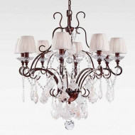 Люстра Beby Group Nuovo Vintage 3101/8 Rusty White silk White Silver Leaf