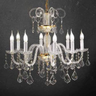 Люстра Beby Group Crystal 310/8 Light gold CUT CRYSTAL