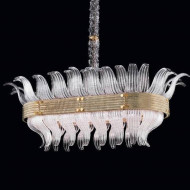 Подвесной светильник Beby Group Milano Deco 8030B03 Light gold Transparent Glass