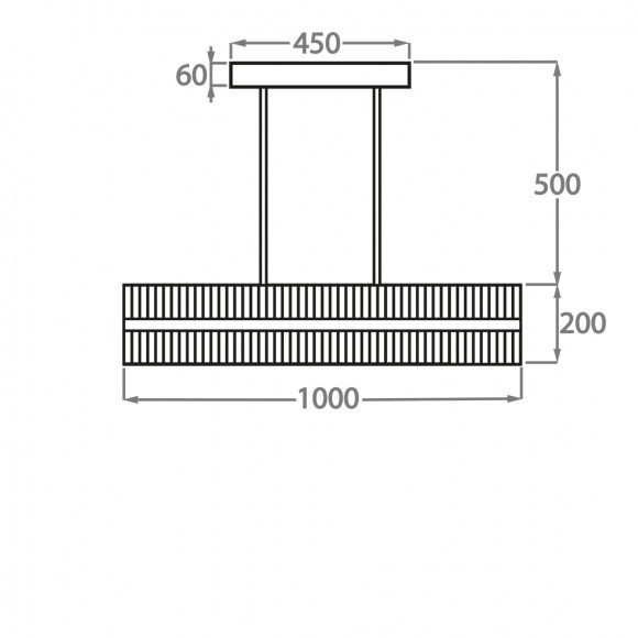 Люстра на штанге Bella Figura Mayfair CL121-RECT