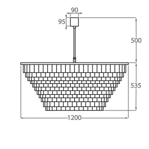 Люстра на штанге Bella Figura Mayfair CL125 Люстра на штанге Bella Figura Mayfair CL125