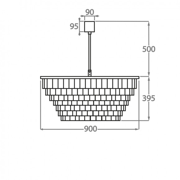 Люстра на штанге Bella Figura Mayfair CL125 Люстра на штанге Bella Figura Mayfair CL125