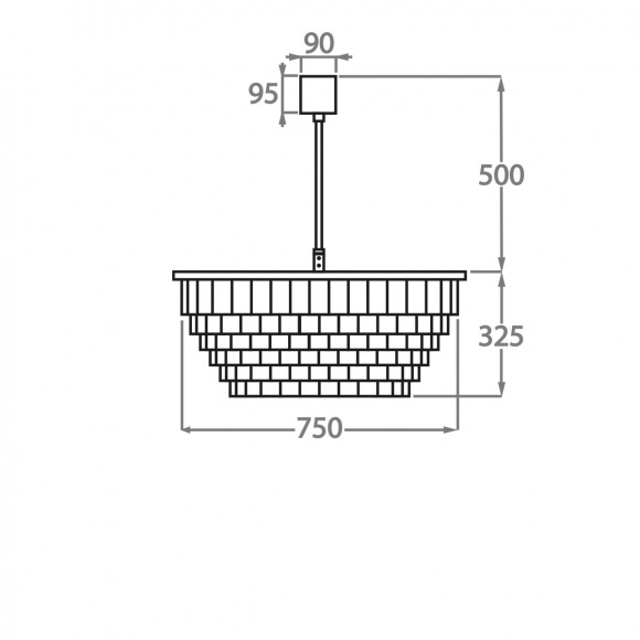 Люстра на штанге Bella Figura Mayfair CL125 Люстра на штанге Bella Figura Mayfair CL125
