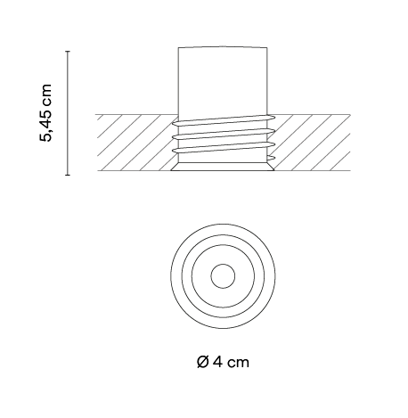 Потолочный светильник Vibia Bind solo 6658