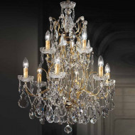 Люстра Beby Group Old style 3320/6+3 Black gold HALF CUT