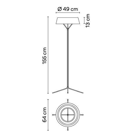 Торшер Vibia Lily 5725 Торшер Vibia Lily 5725