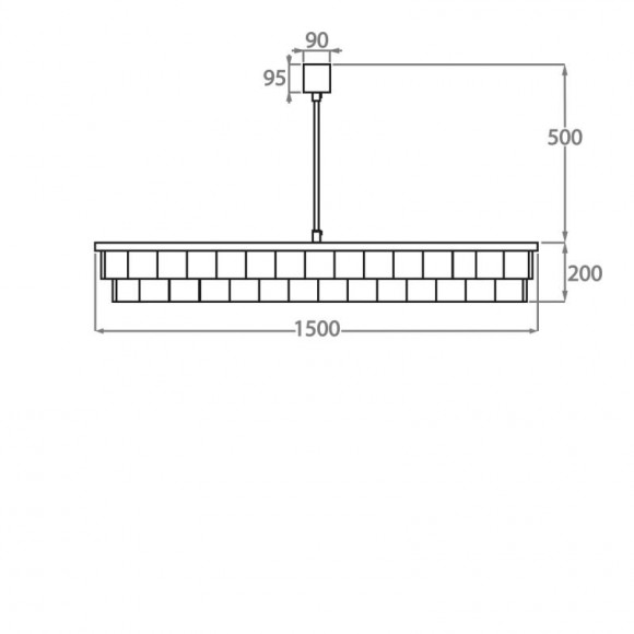 Люстра на штанге Bella Figura Mayfair CL125-RECT