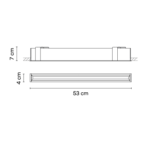 Потолочный светильник Vibia Line 3530 Потолочный светильник Vibia Line 3530