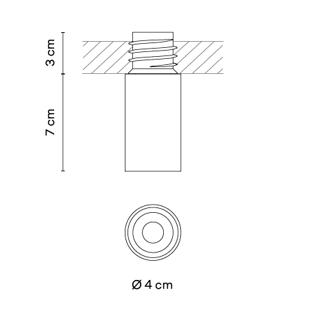 Потолочный светильник Vibia Bind solo 6664