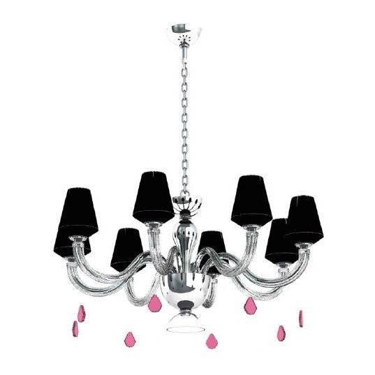 Люстра Beby Group Pure 7820B03 Chrome Silver Cortina Black Lilac