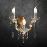 Бра Beby Group Novecento 6306/3A Light gold CUT CRYSTAL