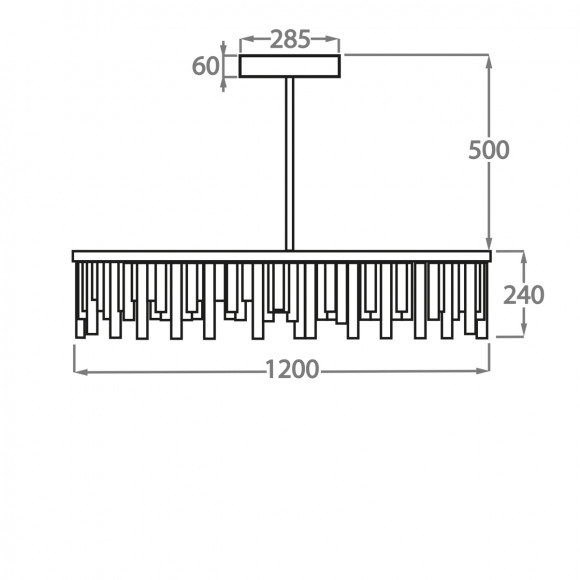 Люстра на штанге Bella Figura Mayfair CL123-R Люстра на штанге Bella Figura Mayfair CL123-R