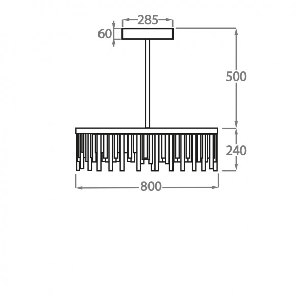 Люстра на штанге Bella Figura Mayfair CL123-R Люстра на штанге Bella Figura Mayfair CL123-R