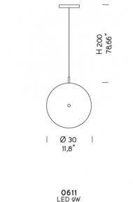 Подвесной светильник Sylcom Lulù 0611