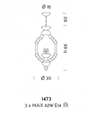 Подвесной светильник Sylkom Rezzonico 1473