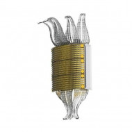 Настенный светильник Beby Group Milano Deco 8030A01 Light gold Smoked Glass