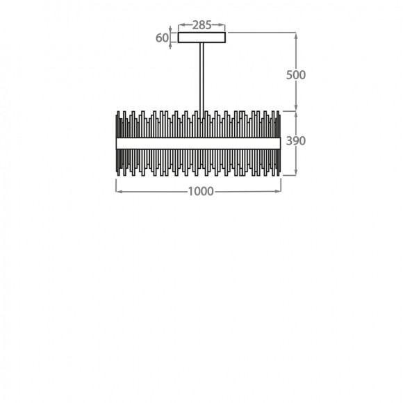 Люстра на штанге Bella Figura Mayfair CL122-OVAL-200