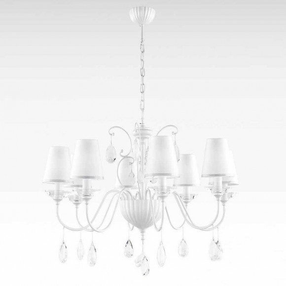 Люстра Beby Group Nuovo Vintage 510/8 Pearled White 316 CUT CRYSTAL