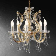 Люстра Beby Group Novecento 790/5 Light gold CUT CRYSTAL