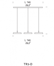 Подвесной светильник Sylcom Lulù TR3-D